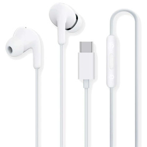 Auriculares xiaomi earphones usb tipo c blanco D