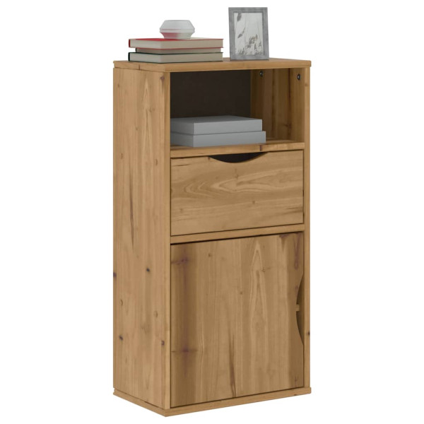 Mueble auxiliar con cajón ODDA 40x24x79 cm madera maciza pino Mueble auxiliar con cajón ODDA 40x24x79 cm madera maciza pino D