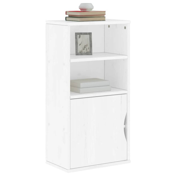 Mueble auxiliar ODDA blanco 40x24x79 cm madera maciza de pino Mueble auxiliar ODDA blanco 40x24x79 cm madera maciza de pino D