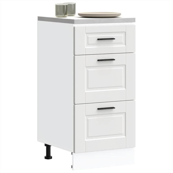 Mueble bajo de cocina Porto madera contrachapada blanca Mueble bajo de cocina Porto madera contrachapada blanca D