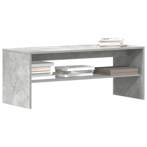 Mueble de TV madera contrachapada gris hormigón 100x40x40 cm Mueble de TV madera contrachapada gris hormigón 100x40x40 cm D