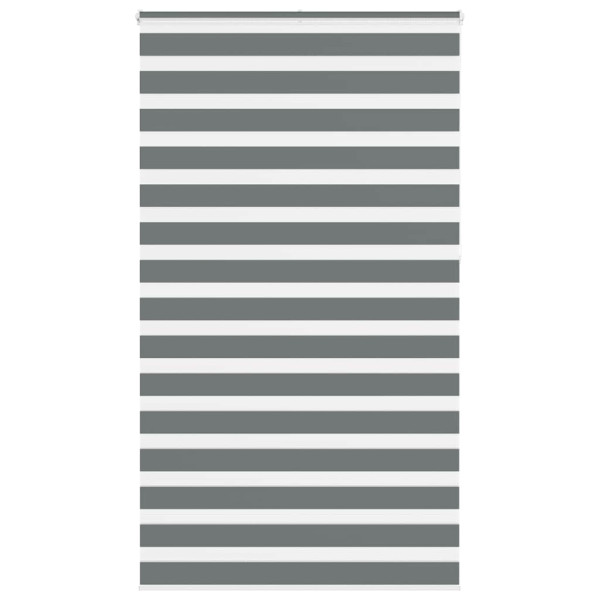 Estor cebra gris oscuro tejido ancho 125.9 cm poliéster D