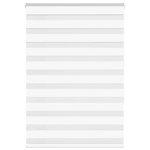 Estor cebra blanco 110x150 cm tejido ancho 105.9 cm poliéster D