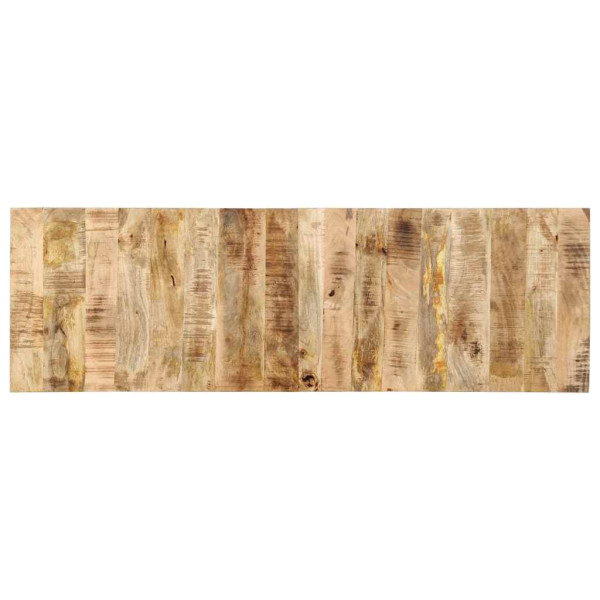 Cabecero de cama 160 cm madera maciza de mango rugoso Cabecero de cama 160 cm madera maciza de mango rugoso D