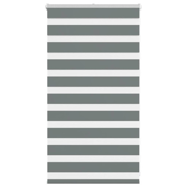 Estor cebra gris oscuro 75x100cm tejido ancho 70.9 cm poliéster D