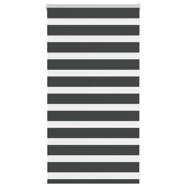 Estor cebra negro 85x100 cm tejido ancho 80.9 cm poliéster D