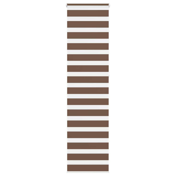 Estor cebra marrón 60x230 cm tejido ancho 55.9 cm poliéster D