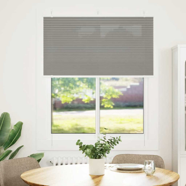 Estor Plisado Antracita 105x100 cm Tela Ancho 104.4cm Poliéster D