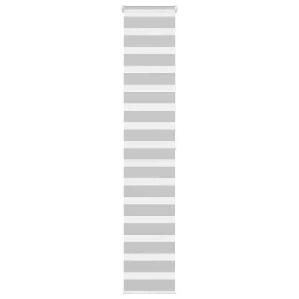 Estor cebra gris claro 45x200cm tejido ancho 40.9 cm poliéster D