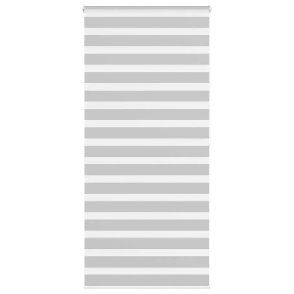 Estor cebra gris claro 115x200cm tejido ancho 110.9cm poliéster D