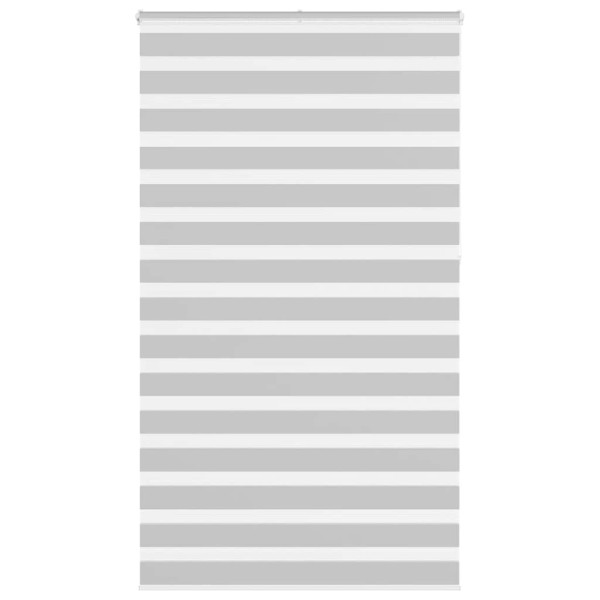 Estor cebra gris claro 135x230cm tejido ancho 130.9cm poliéster D