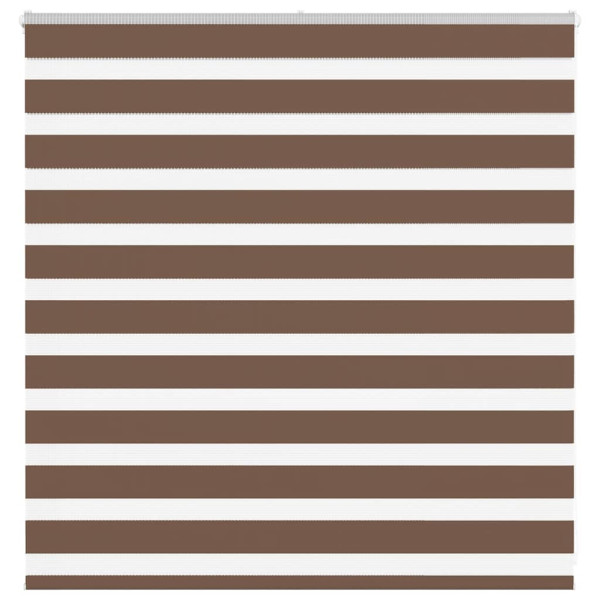Estor cebra marrón 145x100 cm tejido ancho 140.9 cm poliéster D