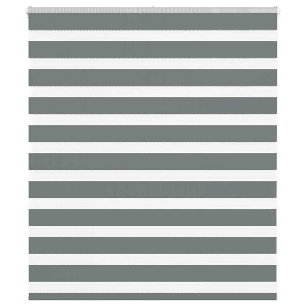 Estor cebra gris oscuro tejido ancho 125.9 cm poliéster D