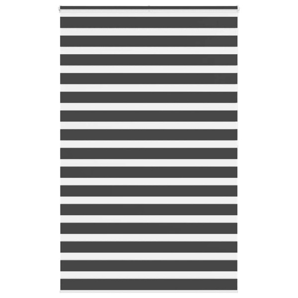 Estor cebra negro 140x200 cm tejido ancho 135.9 cm poliéster D