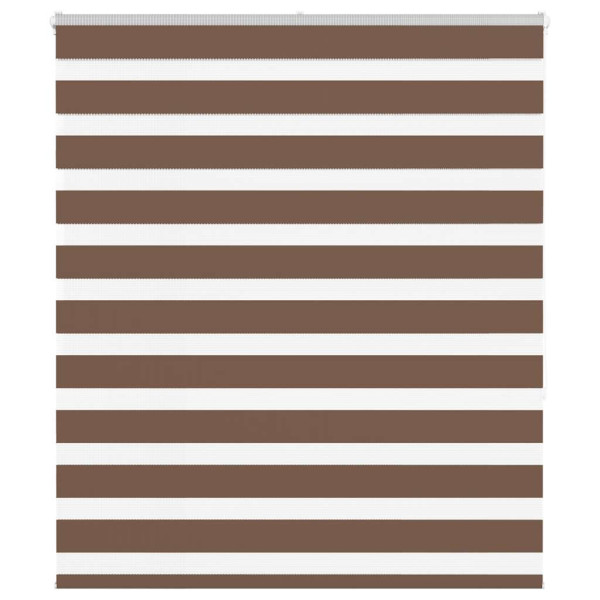 Estor cebra marrón 135x150 cm tejido ancho 130.9 cm poliéster D