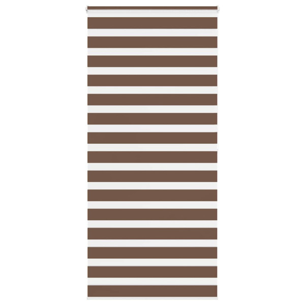 Estor cebra marrón 100x200 cm tejido ancho 95.9 cm poliéster D