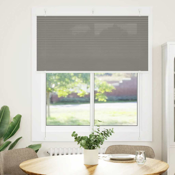 Estor Plisado Antracita 115x100 cm Tela Ancho 114.4cm Poliéster D