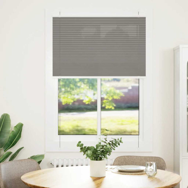 Estor Plisado Antracita 90x100 cm Tela Ancho 89.4 cm Poliéster D