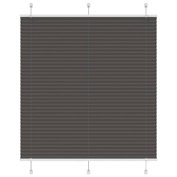 Estor Plisado negro 115x100 cm Tela Ancho 114.4 cm Poliéster D