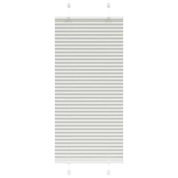 Estor Plisado gris claro 55x100 cm Tela Ancho 54.4 cm Poliéster D