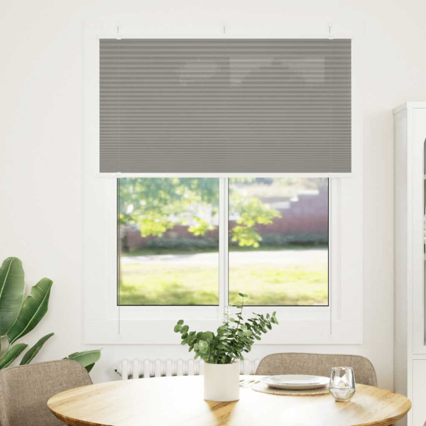 Estor Plisado Antracita 110x100 cm Tela Ancho 109.4cm Poliéster D
