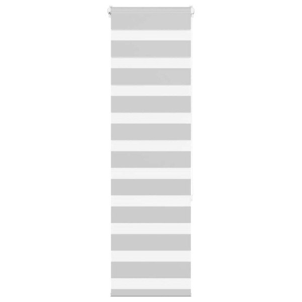 Estor cebra gris claro 50x150 cm tejido ancho 45.9 cm poliéster D