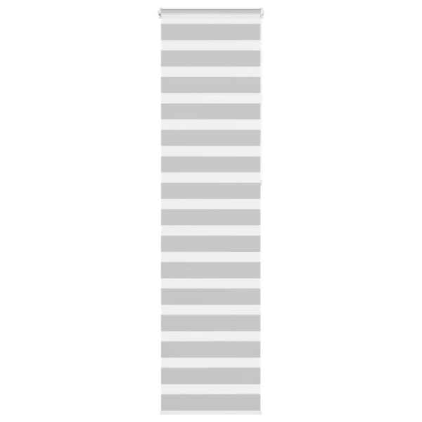 Estor cebra gris claro 55x230 cm tejido ancho 50.9 cm poliéster D