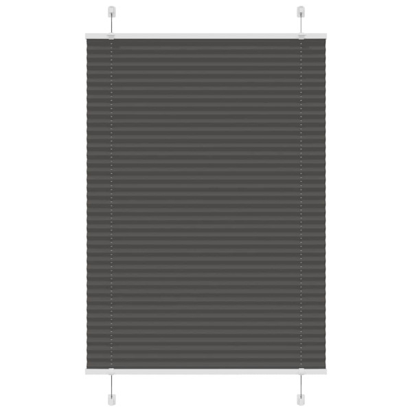 Estor Plisado negro 100x100 cm Tela Ancho 99.4 cm Poliéster D