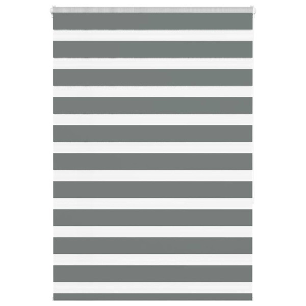 Estor cebra gris oscuro tejido ancho 105.9 cm poliéster D