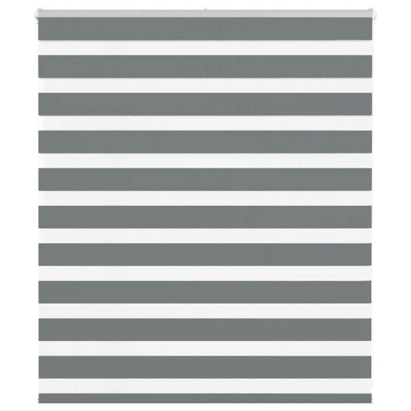 Estor cebra gris oscuro tejido ancho 120.9 cm poliéster D