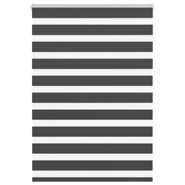 Estor cebra negro 100x150 cm tejido ancho 95.9 cm poliéster D