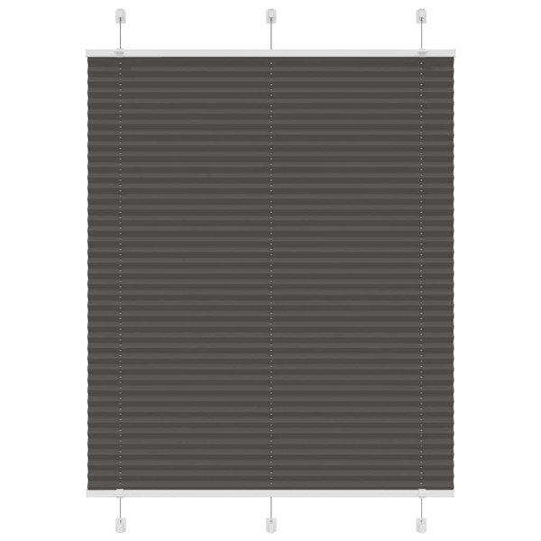 Estor Plisado negro 110x100 cm Tela Ancho 109.4 cm Poliéster D