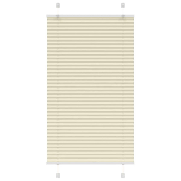 Estor Plisado crema 80x150 cm Tela Ancho 79.4 cm Poliéster D