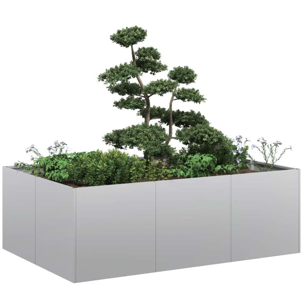 Jardinera 120x80x40 cm de acero galvanizado D