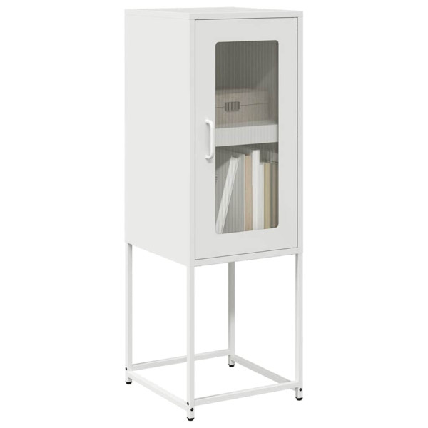 Aparador de acero laminado en frío blanco 36x39x107 cm D