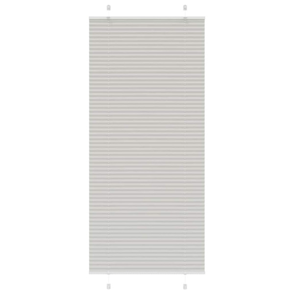 Estor Plisado gris claro 90x200 cm Tela Ancho 89.4 cm Poliéster D