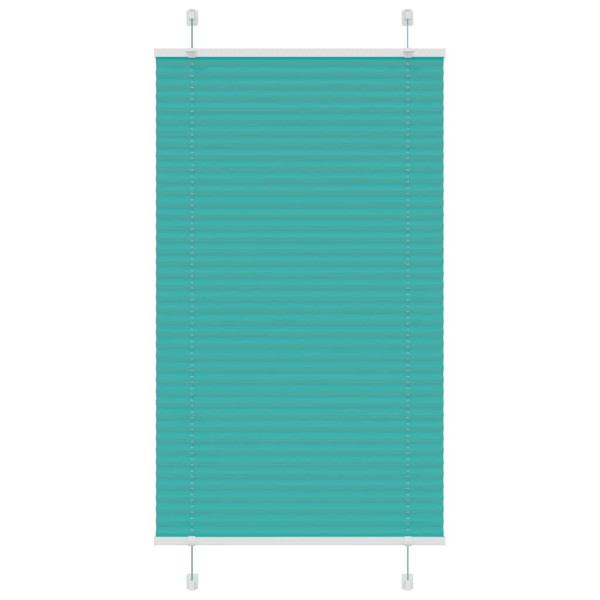 Estor Plisado verde petróleo 75x100 cm Tela Ancho 74.4 cm D