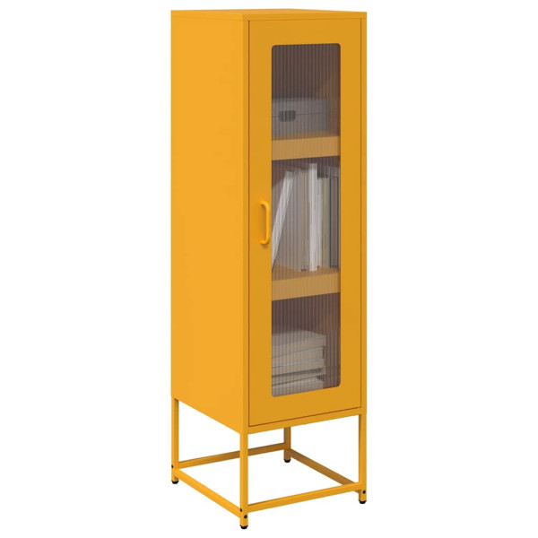 Aparador de acero laminado en frío amarillo 36x39x123 cm D