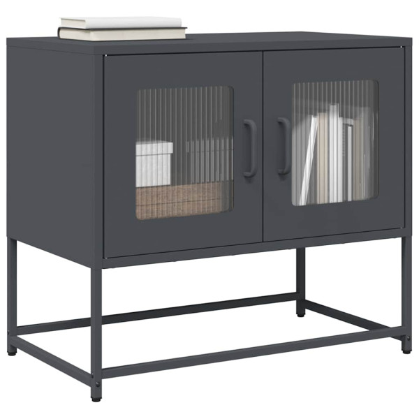 Mueble para TV acero laminado en frío antracita 68x39x60.5 cm D