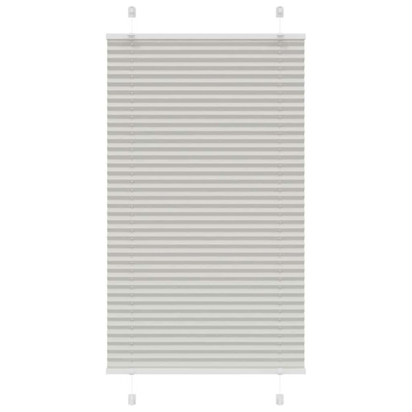 Estor Plisado gris claro 80x100 cm Tela Ancho 79.4 cm Poliéster D