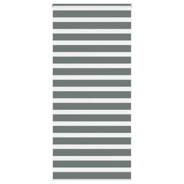 Estor cebra gris oscuro 100x200cm tejido ancho 95.9cm poliéster D