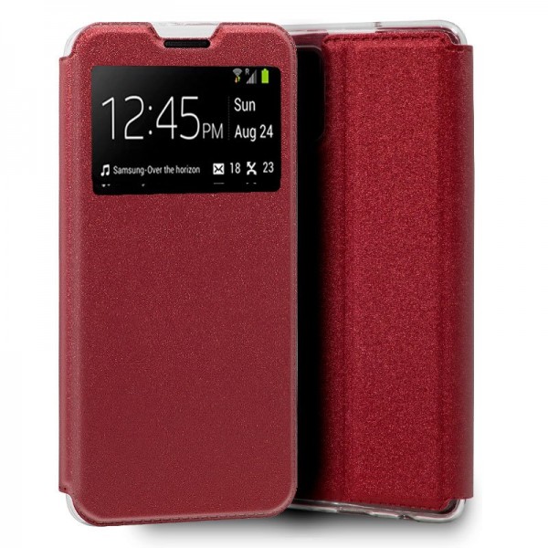 Fundação COOL Capa de Flip para Samsung A515 Galaxy A51 Lise vermelho D