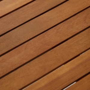 Conjunto lounge de jardim 4 pcs madeira de acácia maciça H