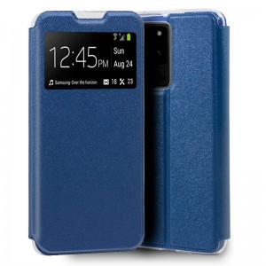 Funda COOL Flip Cover para Samsung G988 Galaxy S20 Ultra 5G Liso Azul D