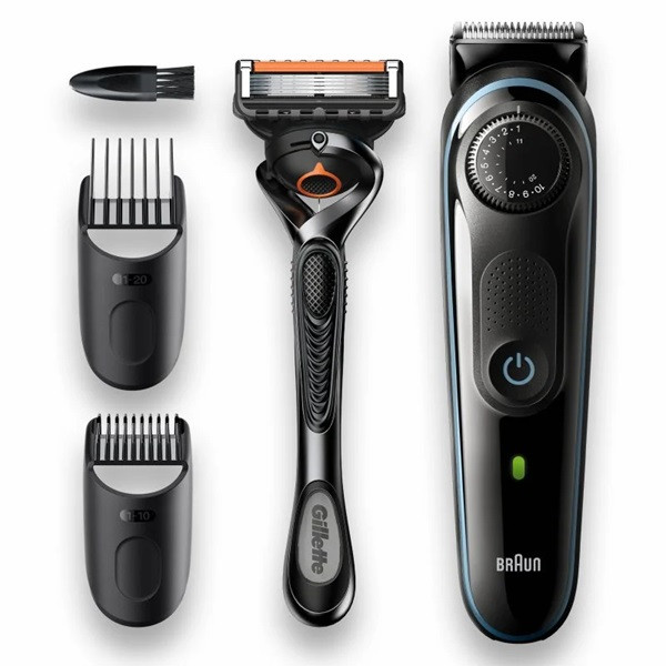 Braun BT5340 Beard Trimmer + 2 Hair Clipper with Gillette Fusion5 ProGlide D