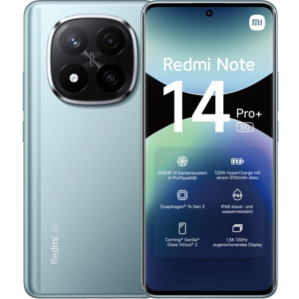 Xiaomi Redmi Note 14 Pro+ 5G dual sim 8GB RAM 256GB azul D