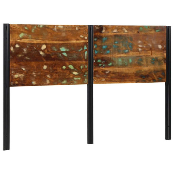 Cabecero 160 cm Madera Maciza Reciclada y Hierro D