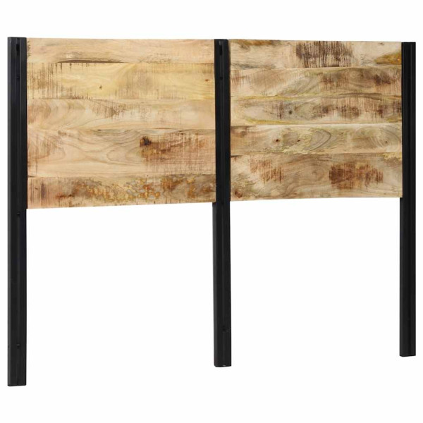 Cabecero 140 cm Madera Maciza Mango y Hierro Cabecero 140 cm Madera Maciza Mango y Hierro D