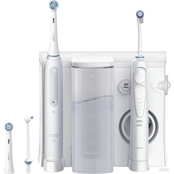 Escova de dentes Oral-B iO Series 4 + irrigador de oxigênio para higiene dental, branco D