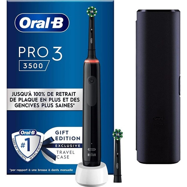 Cepillo Dental ORAL-B Pro 3 3500 Negro + Estuche D